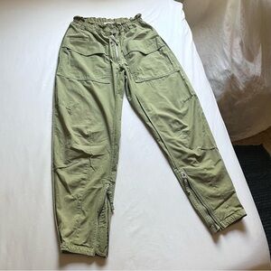 Isabel Marant Olive Green Ankle Pants